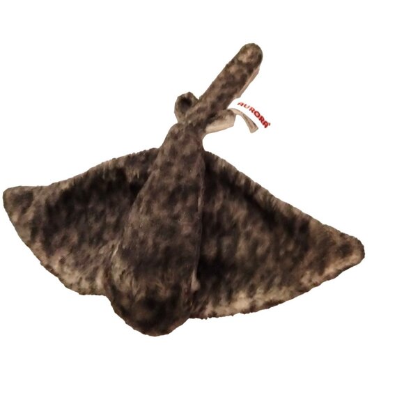 Aurora World Manta Ray Plush Toy Gray Black - Picture 1 of 7